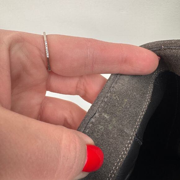 Stuart Weitzman Bootscout Ankle Boots US 9 Gray Taupe Suede Pull-On Wedge Boot - Picture 7 of 8